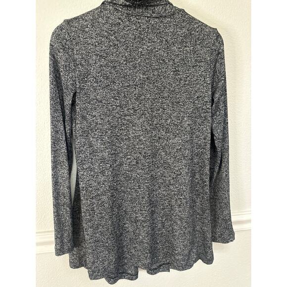 Athleta Open Front Draped Cardigan with front pockets, Womens XXS, black - Picture 5 of 6